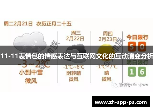 11-11表情包的情感表达与互联网文化的互动演变分析