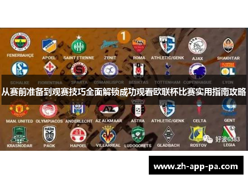 从赛前准备到观赛技巧全面解锁成功观看欧联杯比赛实用指南攻略